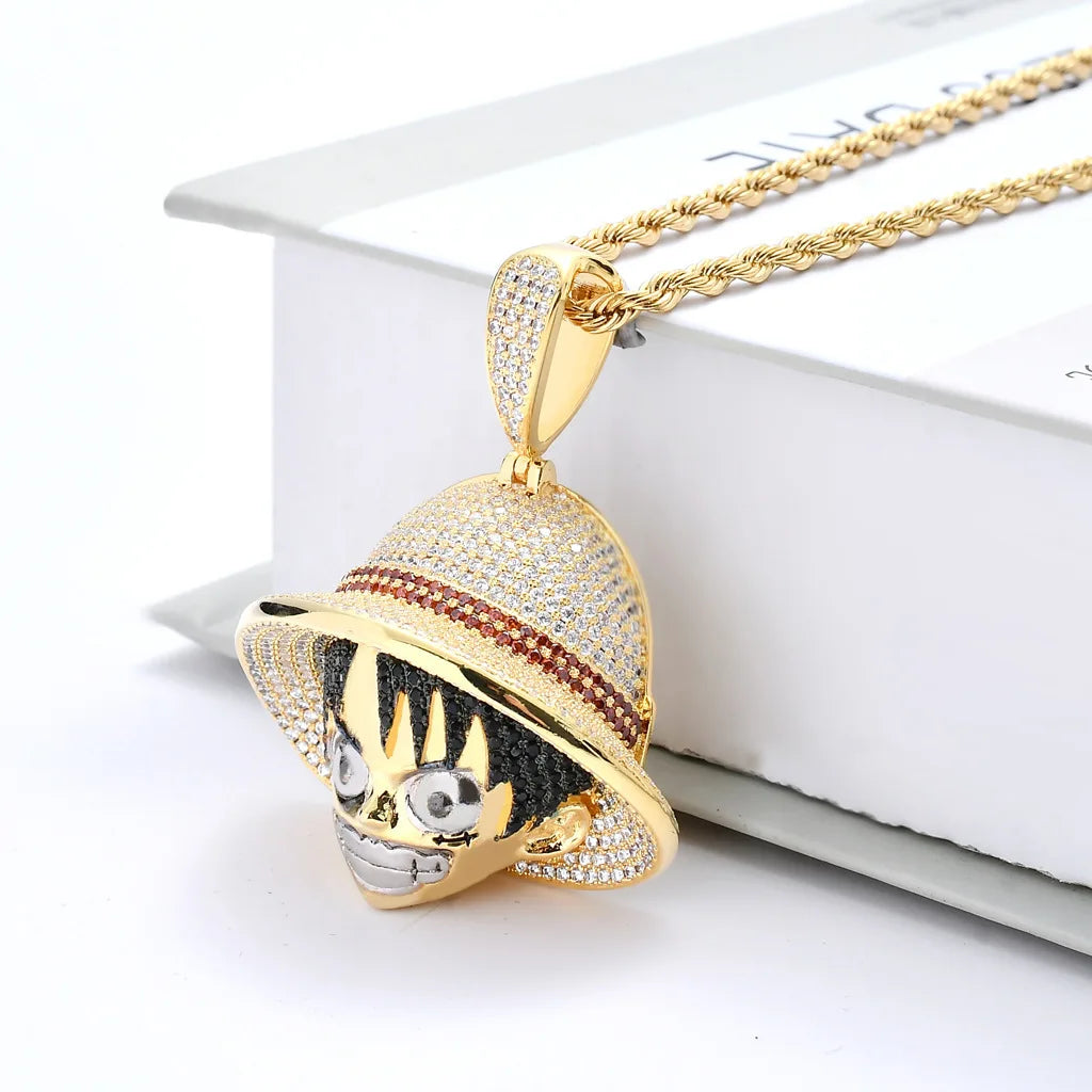 Monkey D. Luffy High Quality Ice AAA+ Cubic Zircon Necklace & Pendant