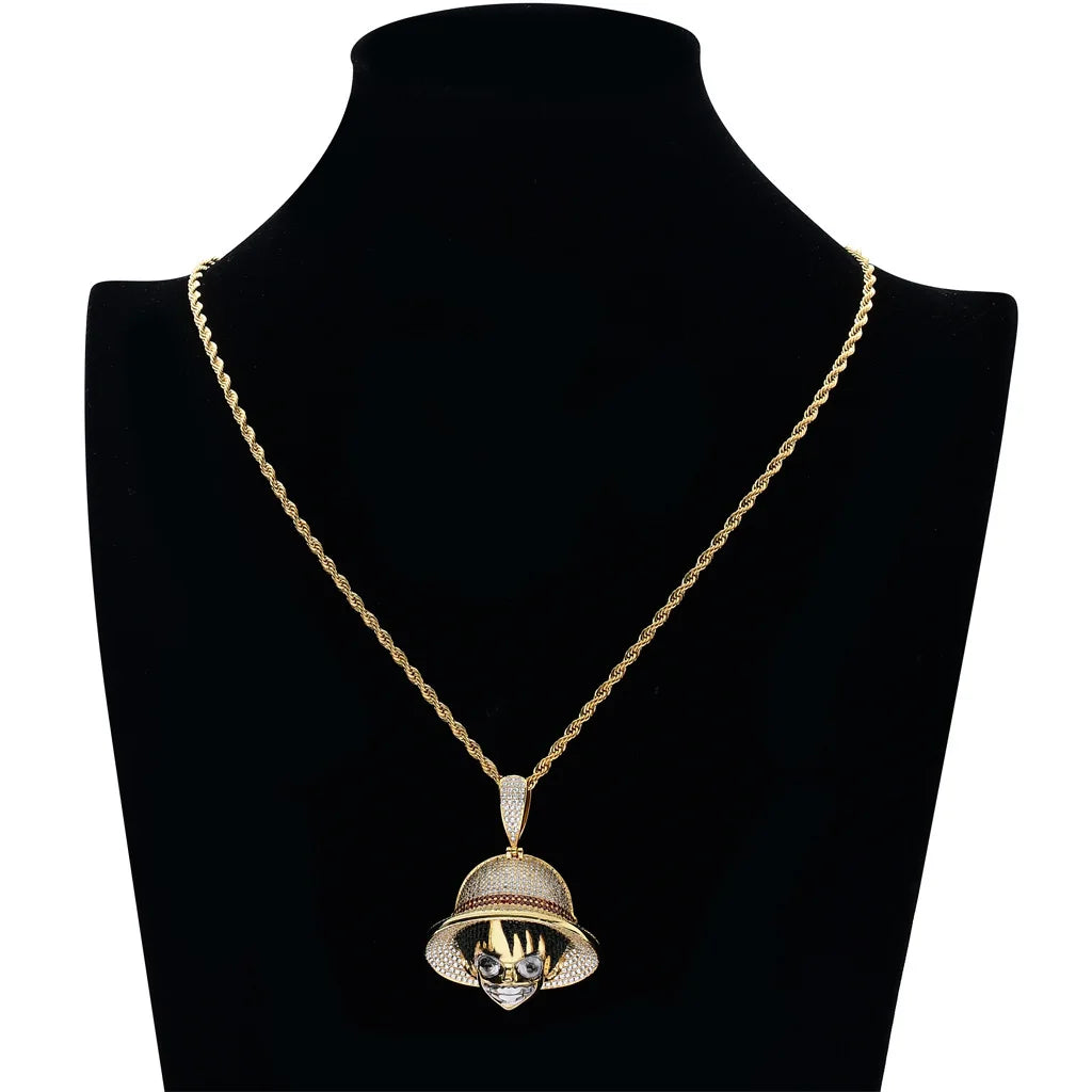 Monkey D. Luffy High Quality Ice AAA+ Cubic Zircon Necklace & Pendant
