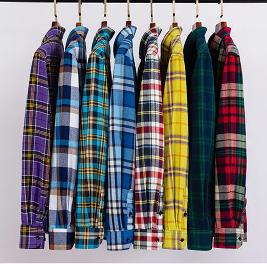 High Quality Men's Flannel Soft 100% Cotton Plus Size