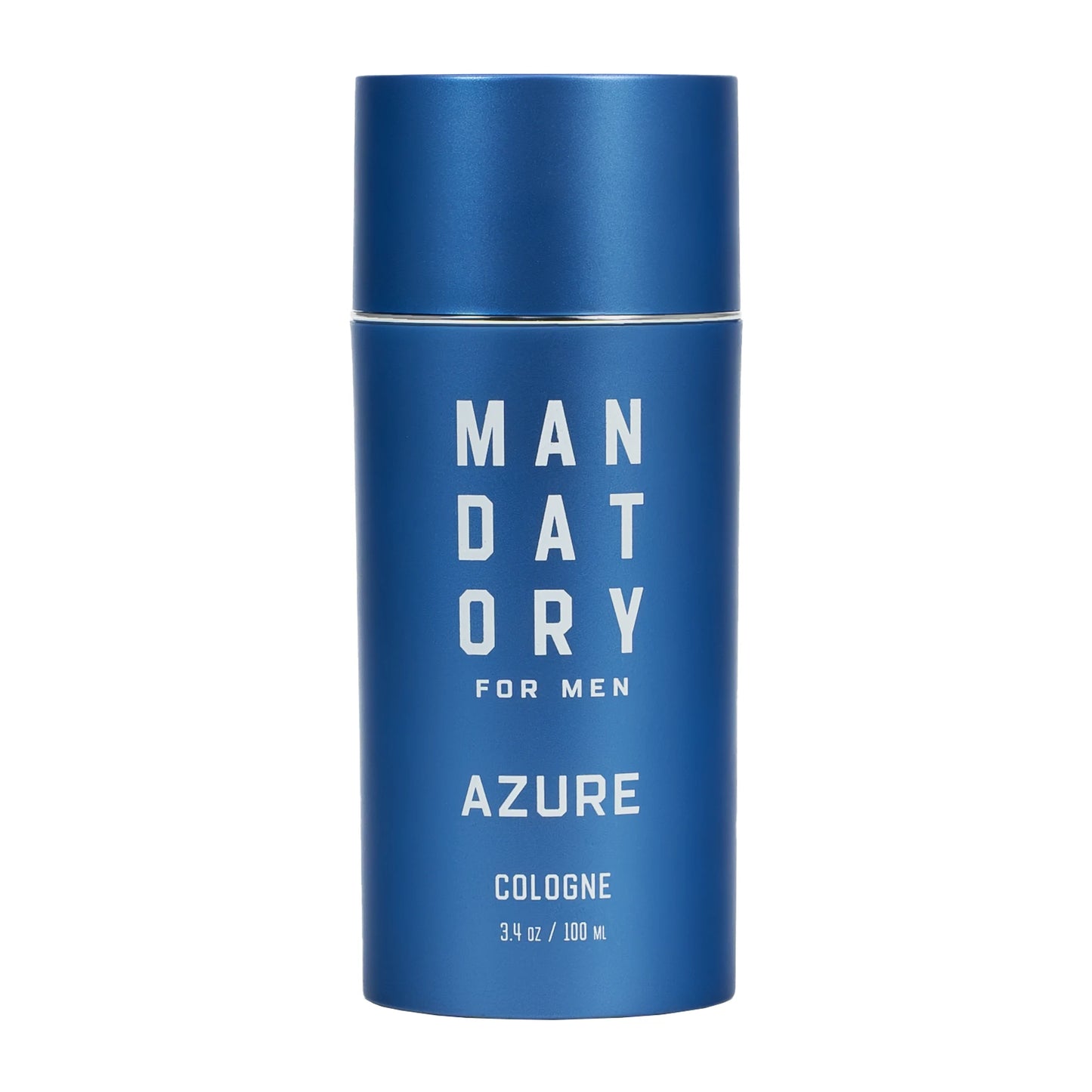 MANDATORY 3.4 Oz Eau de Cologne Spray Men's AZURE Fragrance Note of Rosemary