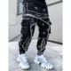 Cashew Flower Casual Harem Pants Men's Loose High Street Multi-Pocket Overalls