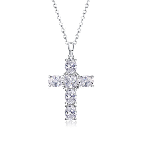 1Soul Guidance - Fashionable Jewelry Pendant Set With Moissanite S925 Sterling Silver And Platinum-plated Diamond, Moissanite Silver Jewelry Prohibit TikTok sales