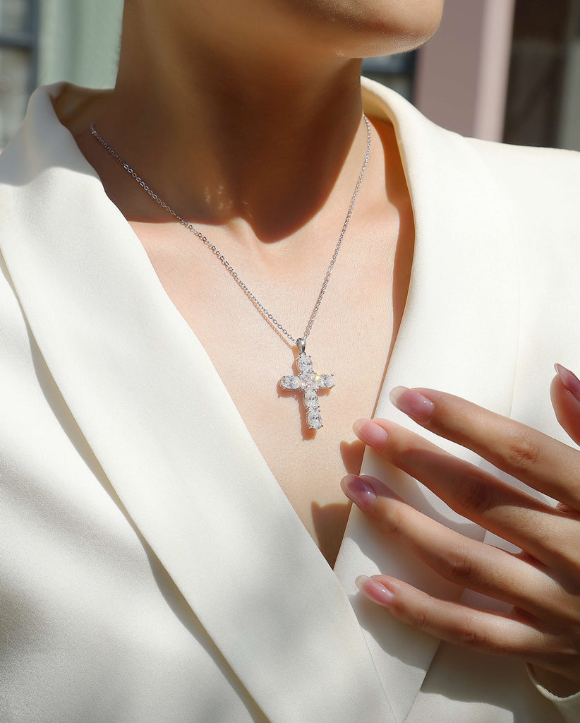 1Soul Guidance - Fashionable Jewelry Pendant Set With Moissanite S925 Sterling Silver And Platinum-plated Diamond, Moissanite Silver Jewelry Prohibit TikTok sales