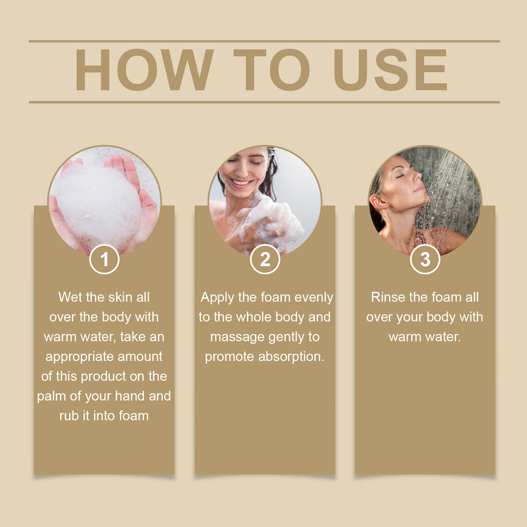 OUHOE Perfume Moisturizing Shower Gel, Body Bath Clean Lasting Fragrance Moisturizing Moisture Refreshing And Not Tight