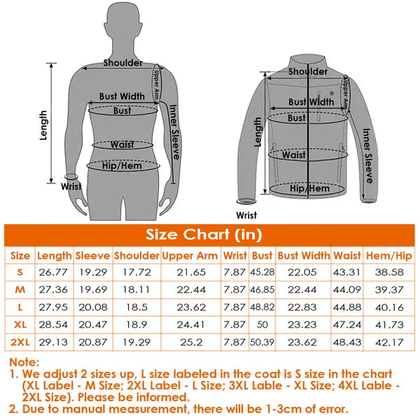 Heated Jacket Electric Heating Coat Lightweight