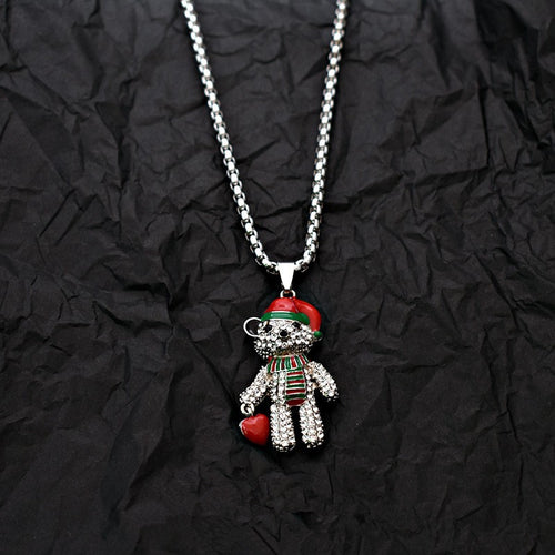 Trendy Bear Versatile Necklace  Niche Jewelry Gift