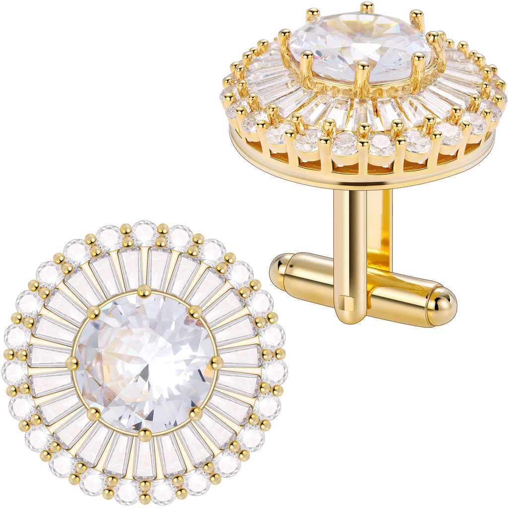 Colored Crystal Cufflinks for men's French luxury accessories