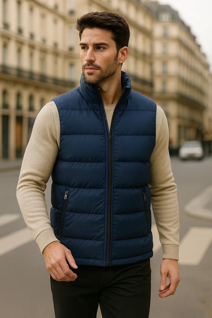 Sleeveless Vest – Winter & Autumn Casual Zipper Waistcoat