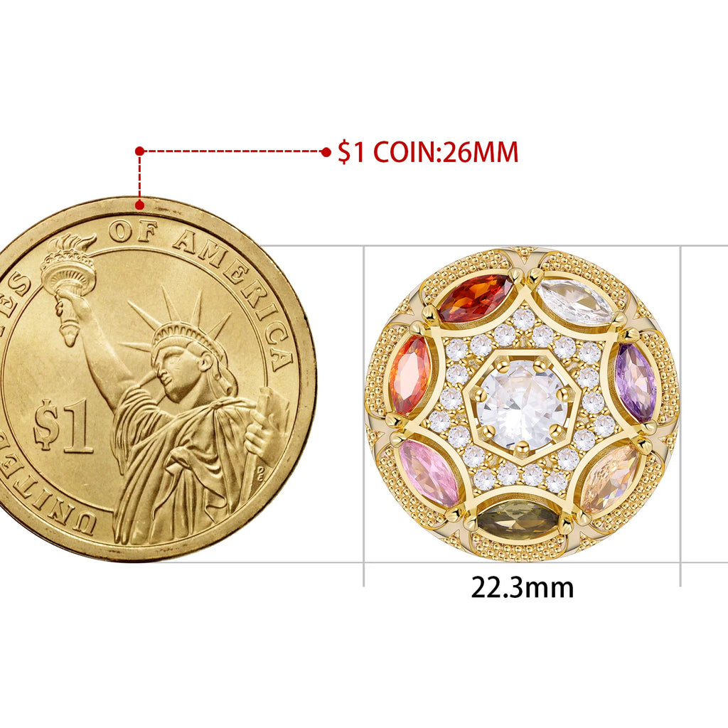 Colored Crystal Cufflinks for men's French luxury accessories