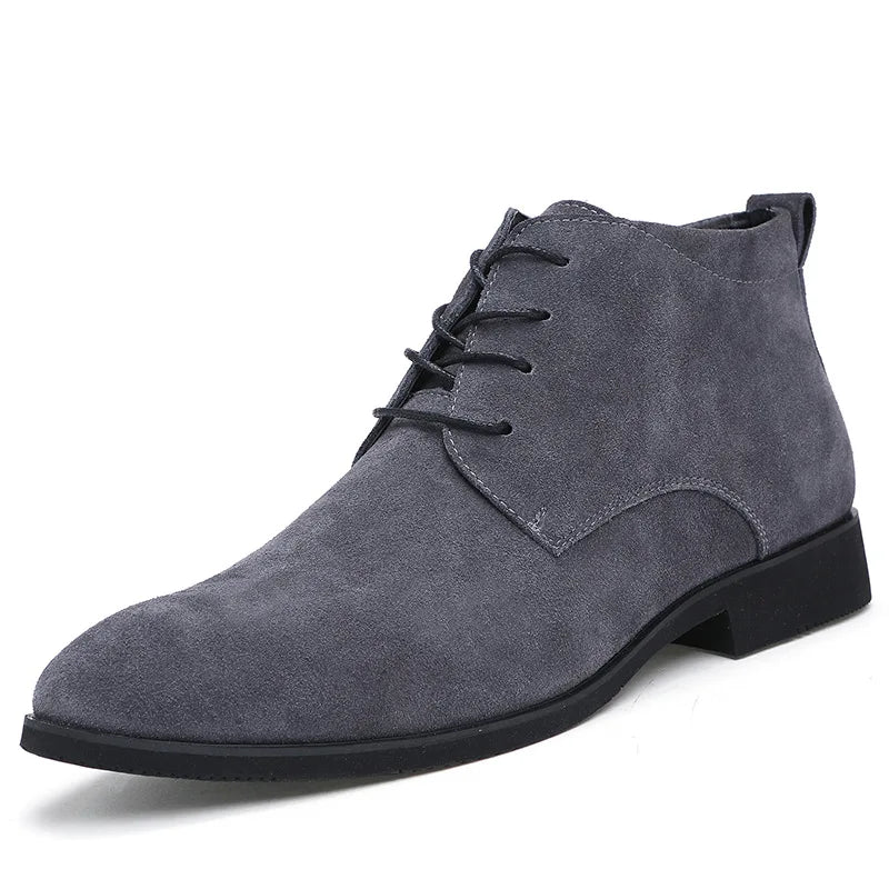 Chukka Boots High Top Shoes Outdoor Leather Men's Winter Shoes