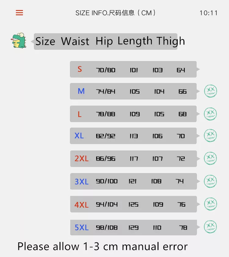 Men's Fashion Printed jeans Korean Style High Street Loose Hip Hop Wide-leg Pants
