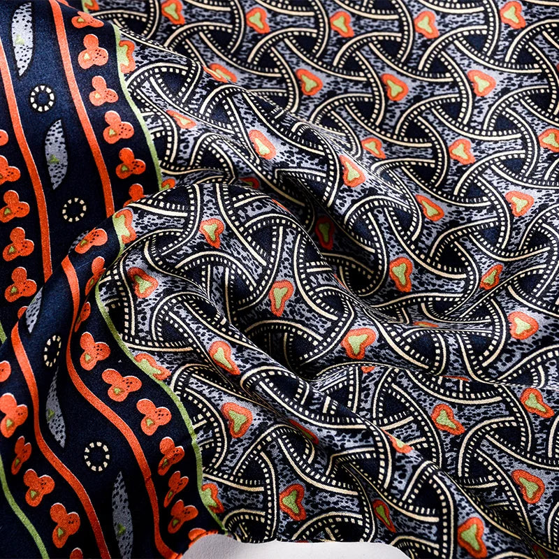 100% Printed Long Scarves Men Pure Silk Scarf160*26cm