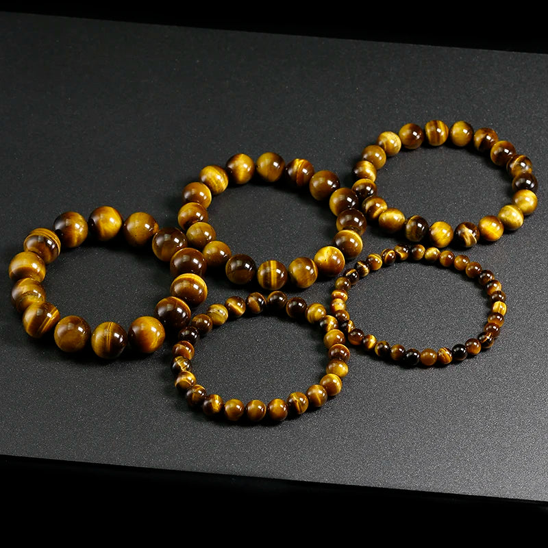 Tiger eyes Beads Men Charm Natural Bracelets Handmade Gemstone Jewelry