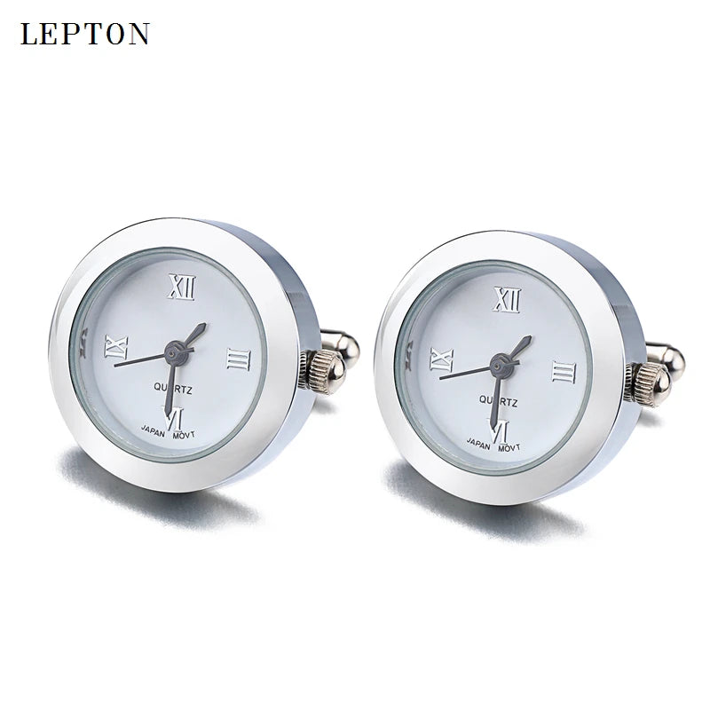 Battery Digital Watch Cufflinks For Men