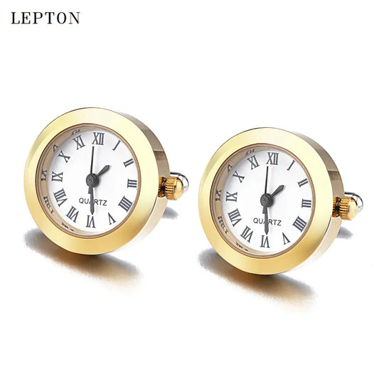 Battery Digital Watch Cufflinks For Men