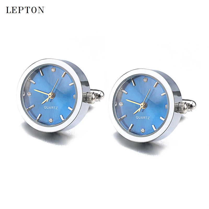 Battery Digital Watch Cufflinks For Men