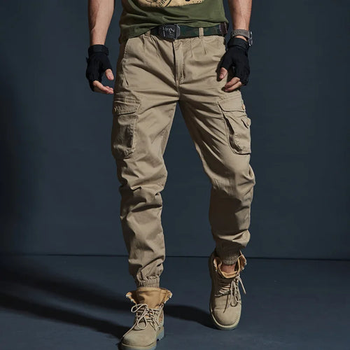High Quality Men Tactical Cargo Pants Multi-Pocket Army Trousers Work Wear