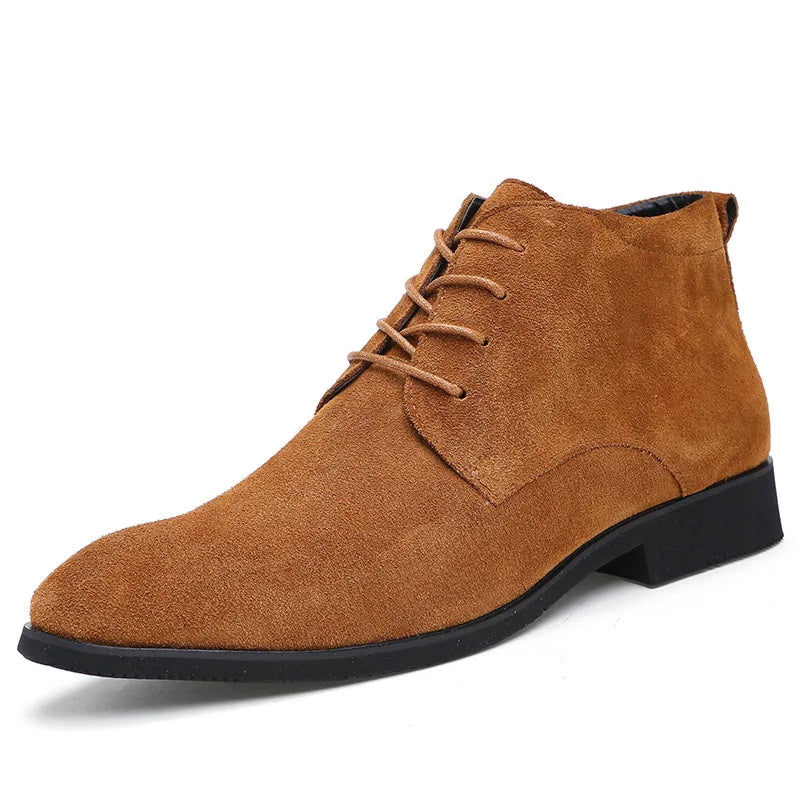 Chukka Boots High Top Shoes Outdoor Leather Men's Winter Shoes