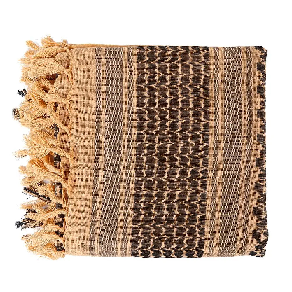 Military Men's Neck Headscarf Desert Arabic Keffiyeh Cotton Tactical Scarf