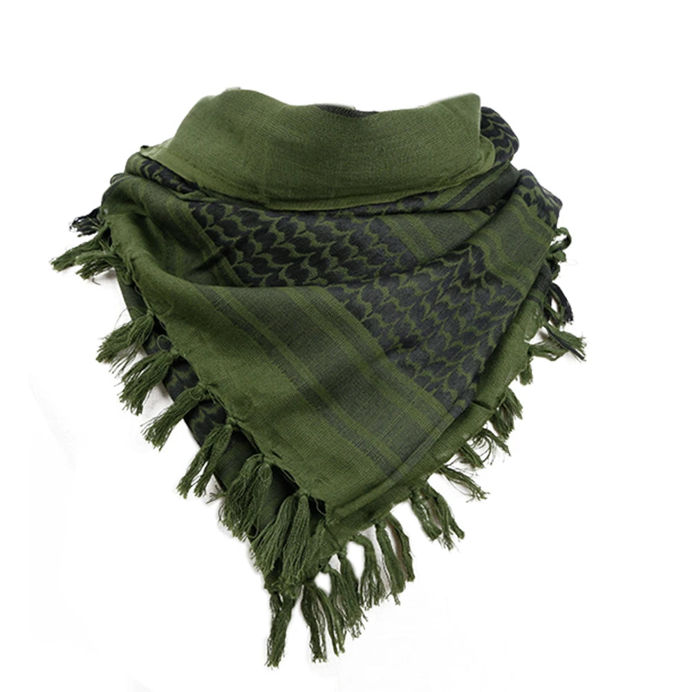 Military Men's Neck Headscarf Desert Arabic Keffiyeh Cotton Tactical Scarf