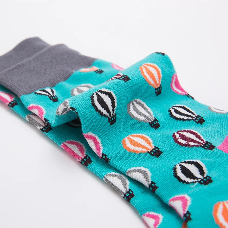 Men's Socks High Quality Combed Cotton Man Print Happy Socks