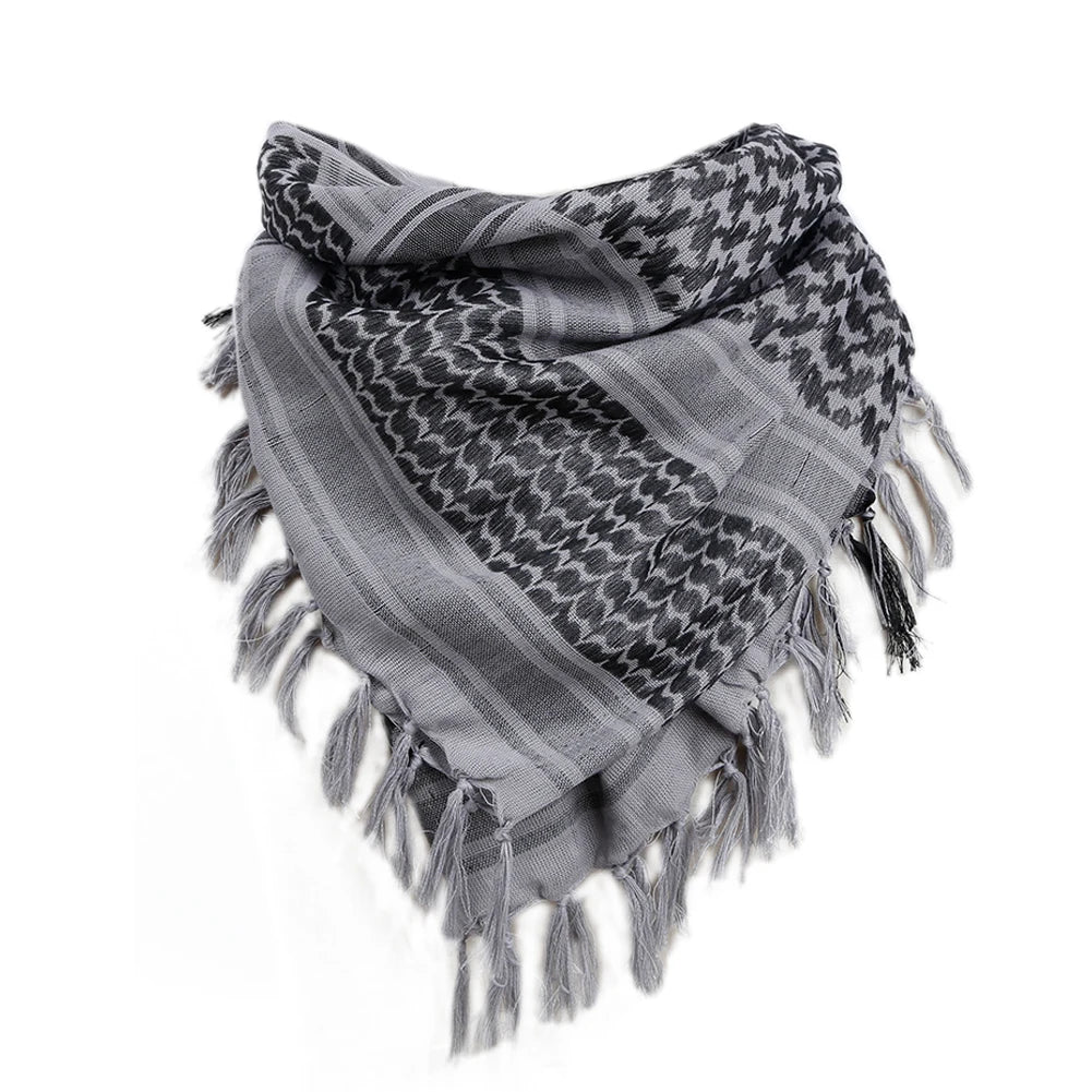 Military Men's Neck Headscarf Desert Arabic Keffiyeh Cotton Tactical Scarf