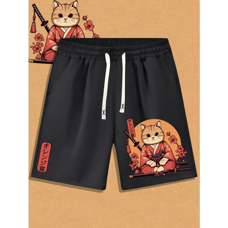 3D Printed Short Pants For Men Animal Pattern Street Breathable Swim Trunks