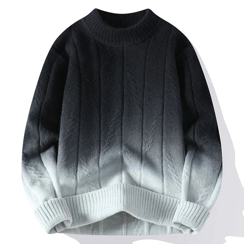 Men's Knitted Classic Round Neck Loose Sweater Harajuku Casual Streetwear