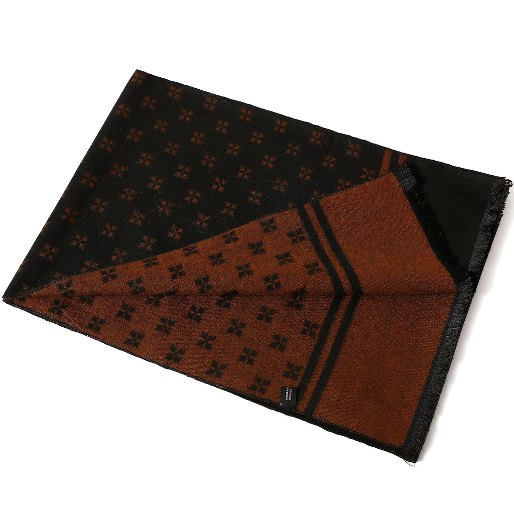 Classic Plaid Winter Pashmina Thick Cashmere Long Scarf Men's Shawls