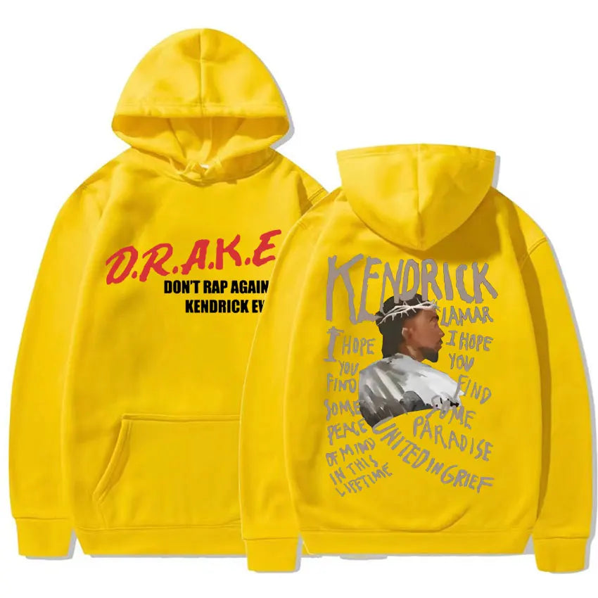 Kendrick Lamar Drake D.R.A.K.E Hoodie They Not Like Us Hooded Men  Hip Hop Sweatshirts