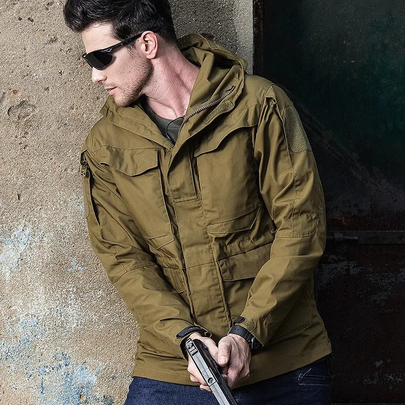 Casual Tactical Windbreaker Men Flight Pilot Military Style Field Jacket