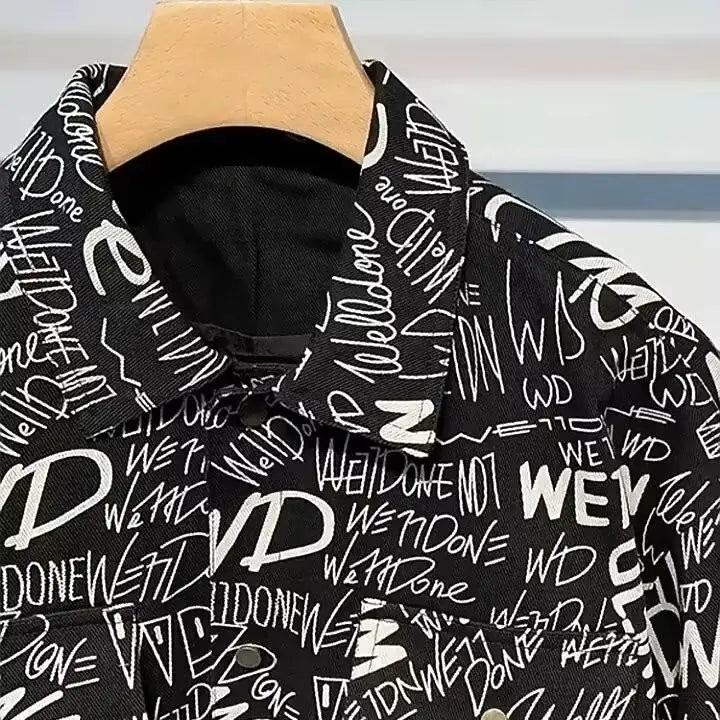 Trendy Men's Society Handsome Hong Kong Style Long-sleeved Sleeve Floral Shirts