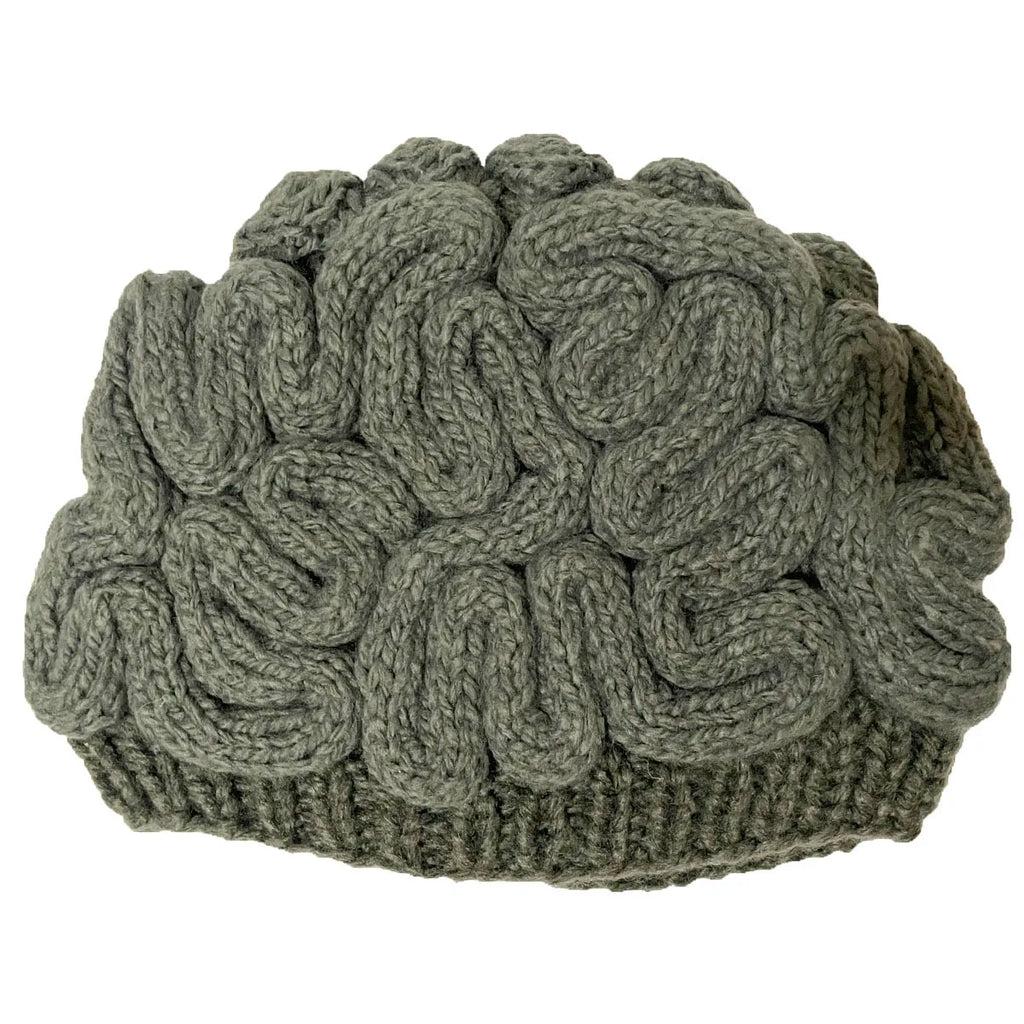 Funny Winter Horrible Brain Wool Handmade Unisex Beanie Caps