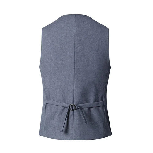Slim Fit Suit Vests For Men Waistcoat Single Breasted Formal Jacket