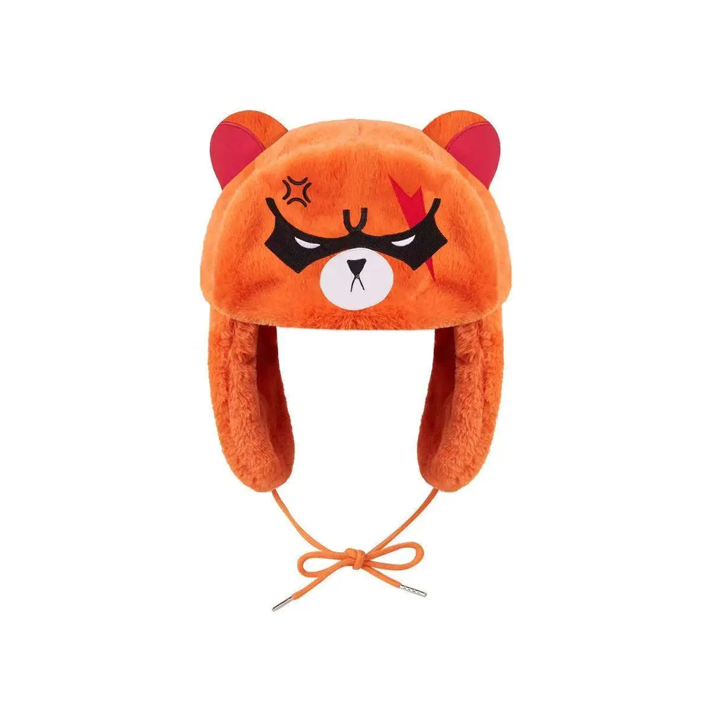 Cute Plush Cartoon Ski Windbreak Hats Keep Warm Outdoors Caps