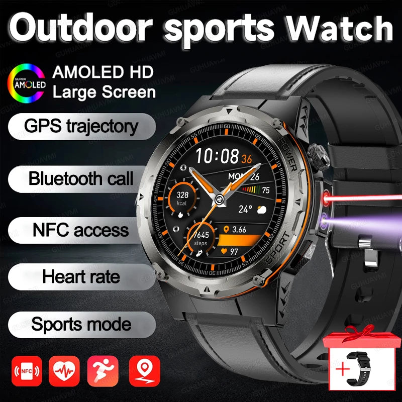 T-Rex 3 Military Smart Watch Men Compass AMOLED HD Screen Sport Bracelet