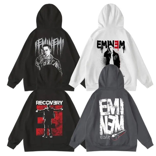 Men Eminem Loose Sweatshirt Streetwear Size S-4XL 100% Cotton Printed Hoodie