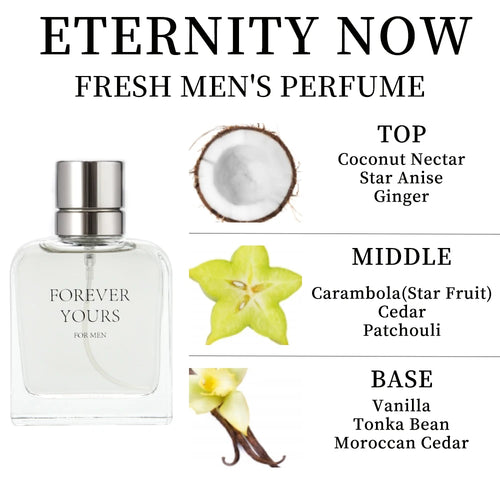 FOREVER YOURS Men's EDP 3.4 Ounce Fragrance Long Lasting Perfume for Men