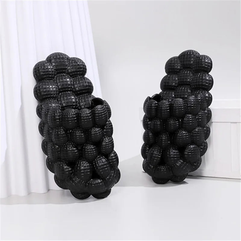Man Soft Bubble EVA Cool Sole Slippers Designer Indoor Peanut Slippers