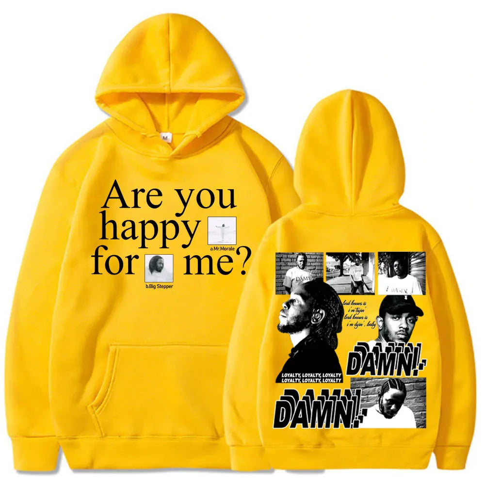 Kendrick Lamar Damn Mr. Morale and The Big Steppers Hip Hop Vintage Men Sweatshirts Hoodie