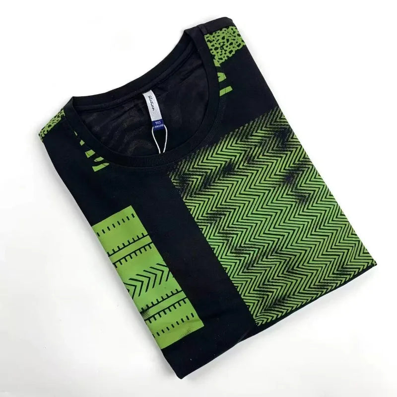 Western simple pattern men's long-sleeved T-shirt high street trend shirt loose pullover