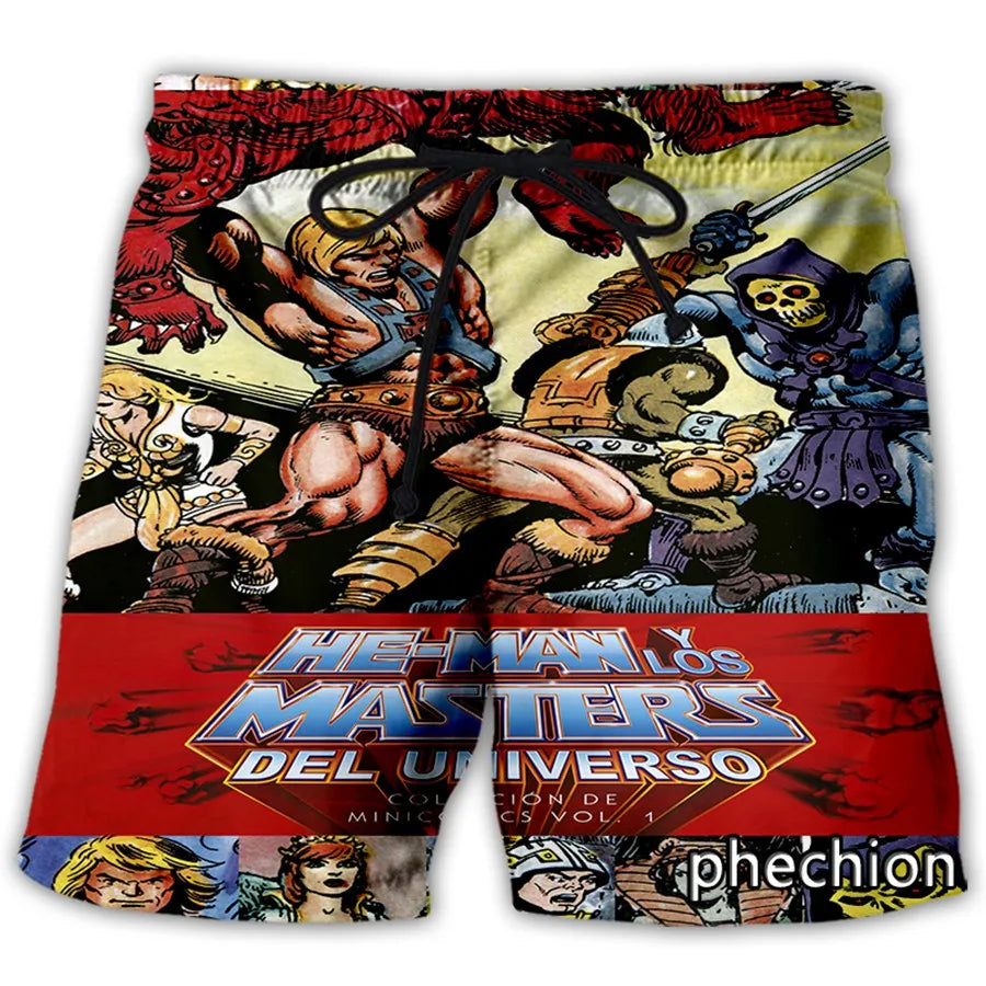 Men's He man and The Masters of The Universe 3D Printed Shorts