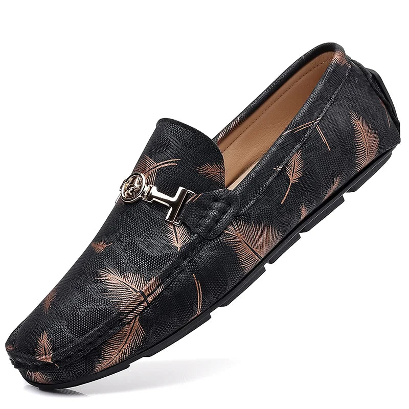 Men‘s High Quality Slip on Classics Leather Comfortable Outdoor Flats Shoes