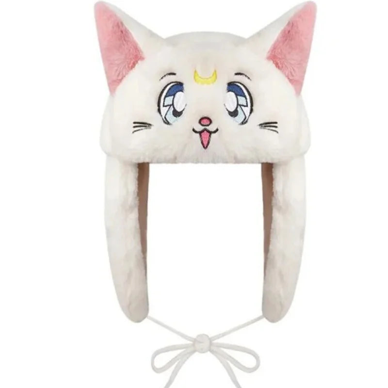 Pokemon Gengar Plush Ski Windbreak Hats Cartoon Warm Cosplay Cap Outdoors Caps