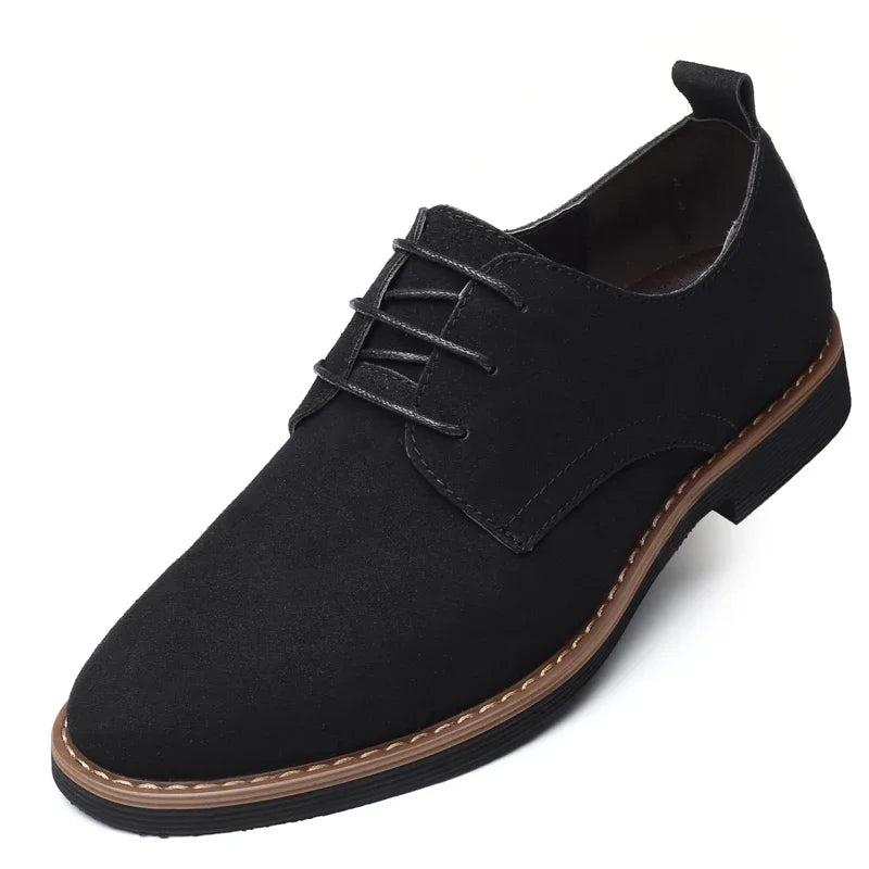 Men Oxfords Suede Leather Dress Luxury Men Classic Flats derby shoes