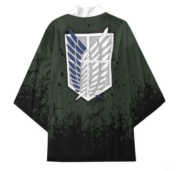 3D Print My Hero Academia anime Robe Kimono Cape Loose Half Sleeve Cardigan