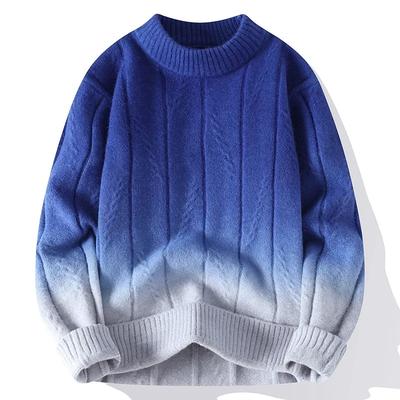 Men's Knitted Classic Round Neck Loose Sweater Harajuku Casual Streetwear