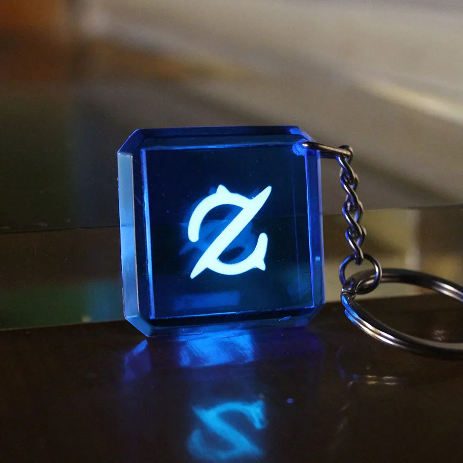Glowing Final Fantasy XIV game profession GLOW in the DARK keychain