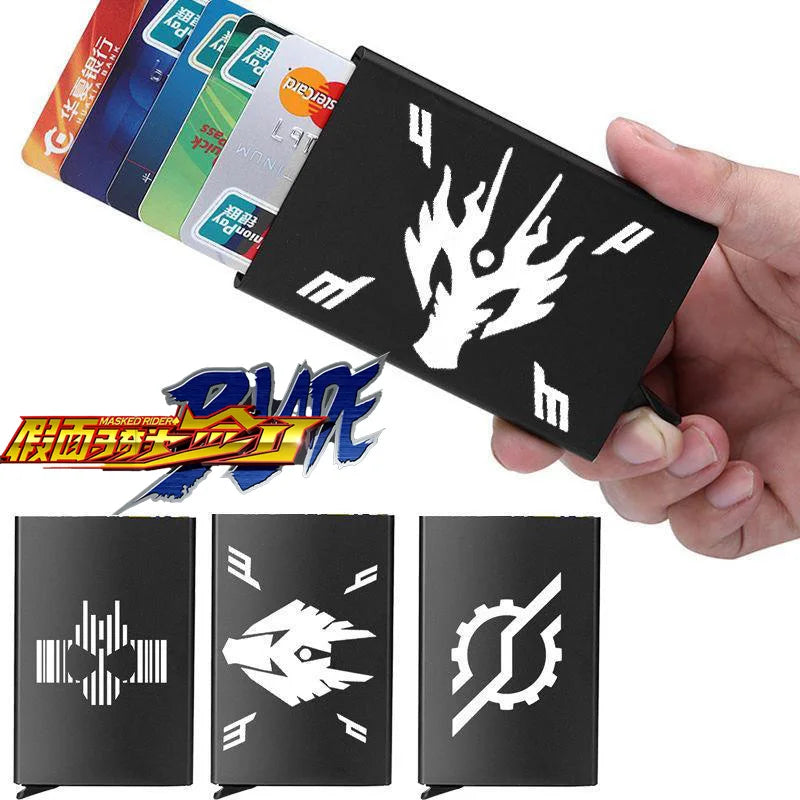 Kamen Rider Card Holder ID RFID Blocking Wallet for Bus Card/Bank Card/Campus Meal Pass