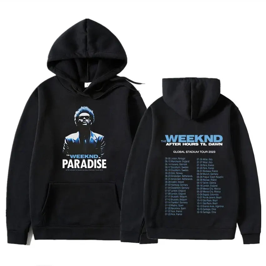 The Weeknd Print Hoodies Men Casual Sweatshirts Oversized Pullovers